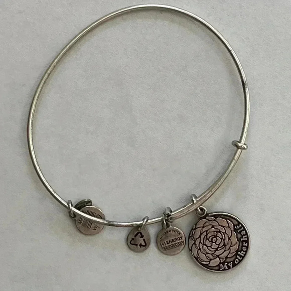 Alex and Ani My other Half bangle in silver - Picture 1 of 2